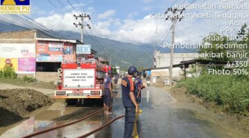 Ruas Jalan Nasional di Aceh Tenggara Mulai Normal Kembali Setelah Dibersihkan dari Sedimen Lumpur